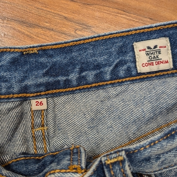 Levi's Cutoff Shorts Women's 26 Distressed Medium Wash Denim 14.5" Waist - Picture 4 of 5